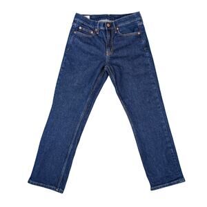 GAP Mid Rise Vintage Slim Jeans Women 28 / 6 Petite Ankle Dark Wash 90s Retro